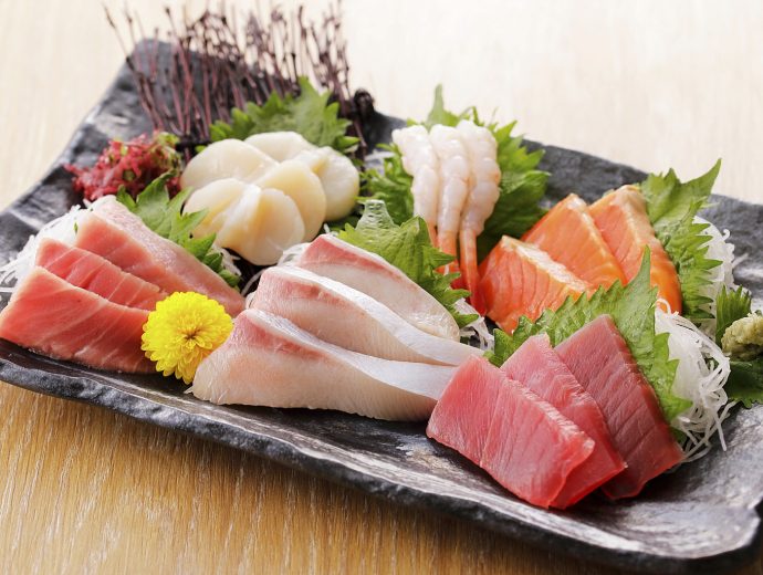 刺身の盛り合わせ　Japanese plate of Assorted Sashimi